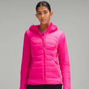 Lululemon Down for It All Jacket SONIC PINK Size 8 NWT
